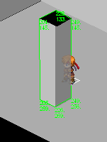 Behind, vector intersect