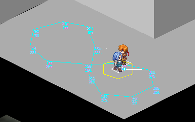 Diversion around a sprite