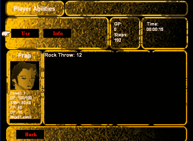 Abilities Sub-Menu