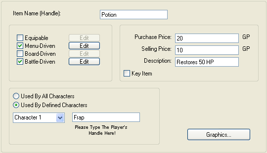 Item Editor